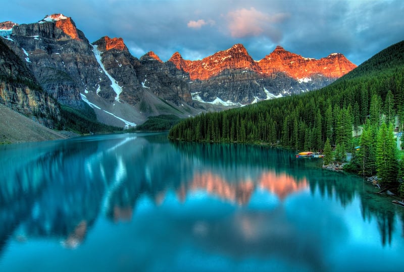 Peaceful Lake at Dusk